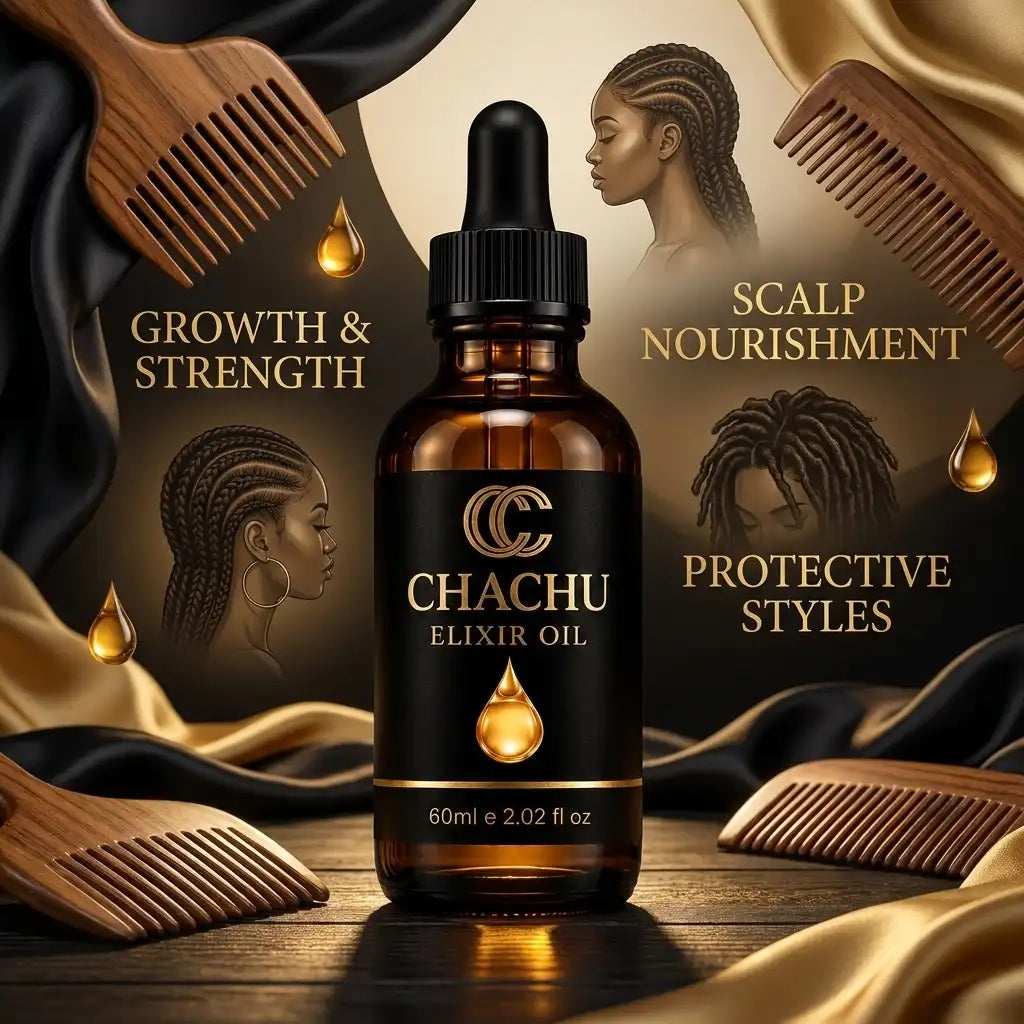 Chachu Elixir Oil: keep your length