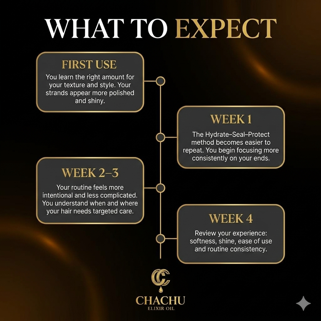 Chachu Elixir Oil: keep your length